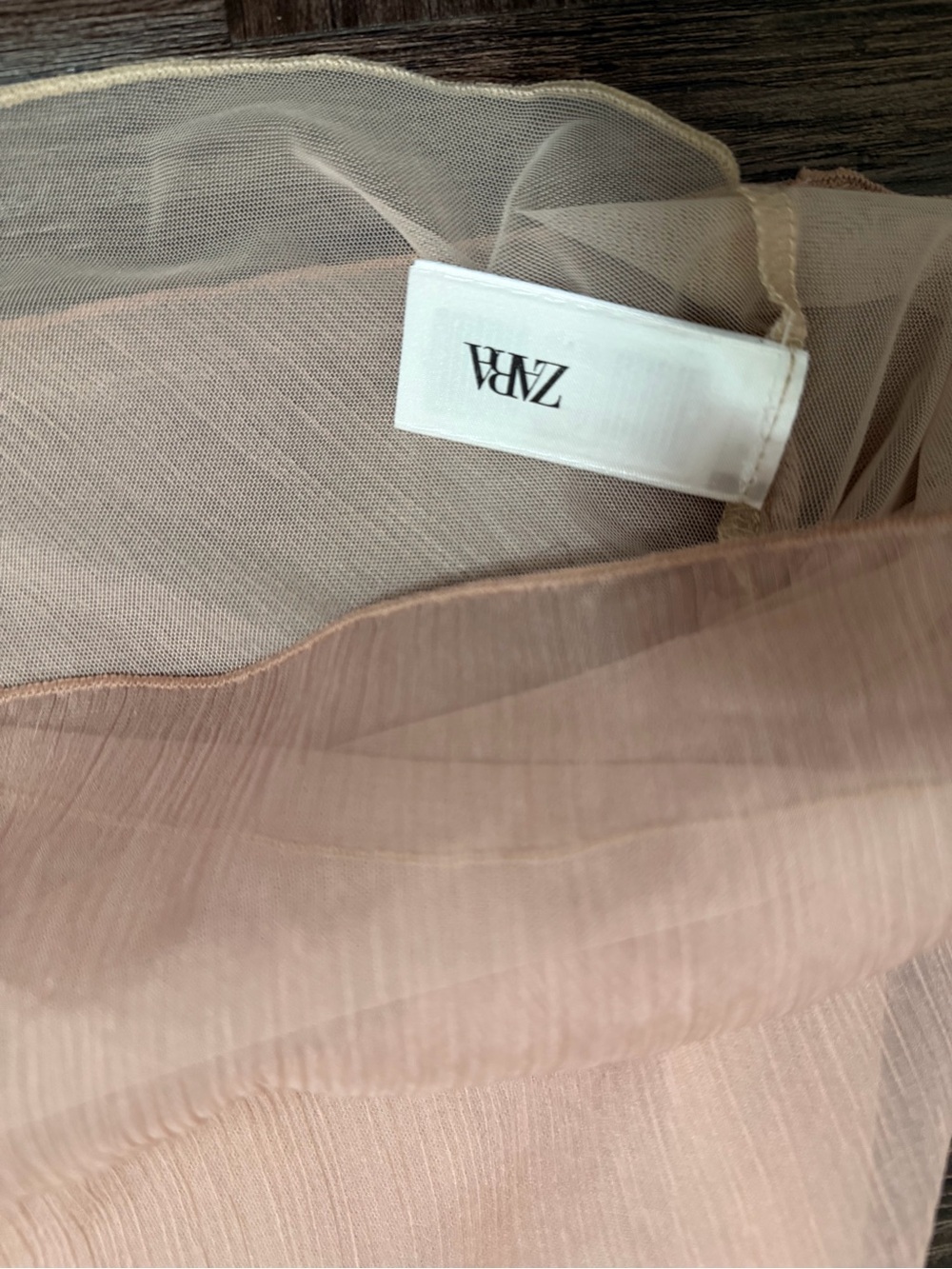 Zara Blush Pink Spaghetti Strap Camisole & Skirt Set - Picture 8 of 11